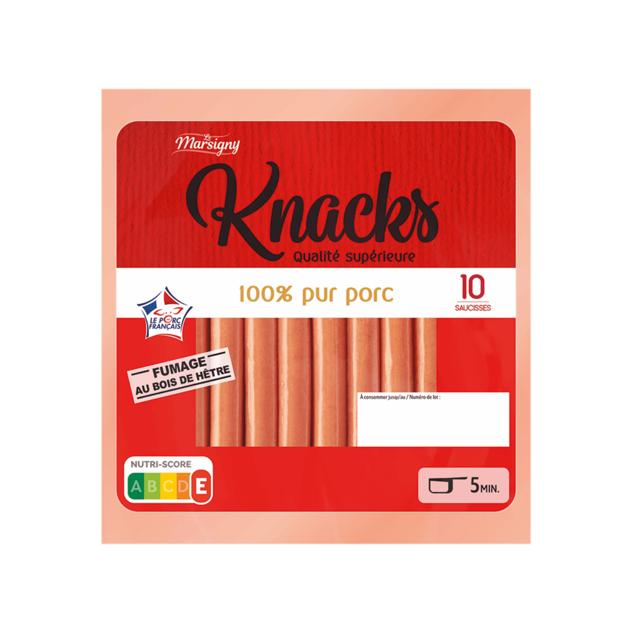 La gamme de saucisses Knacki